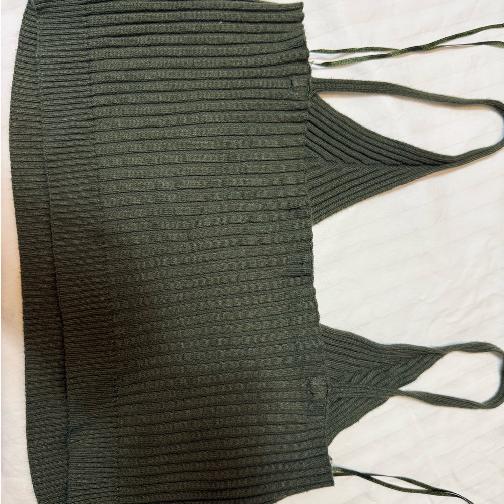 Papermoon Olive Ribbed Camisole - Picture 5 of 8